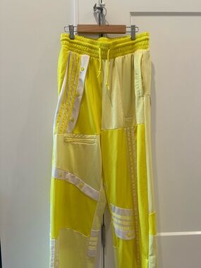 adidas Women’s Yellow Patchwork Athletic Track Pants